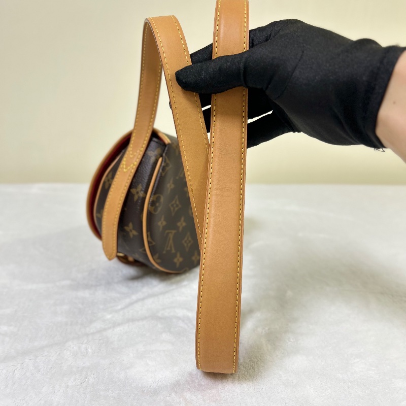 LV Tambourine 老花馬鞍包肩背包-27