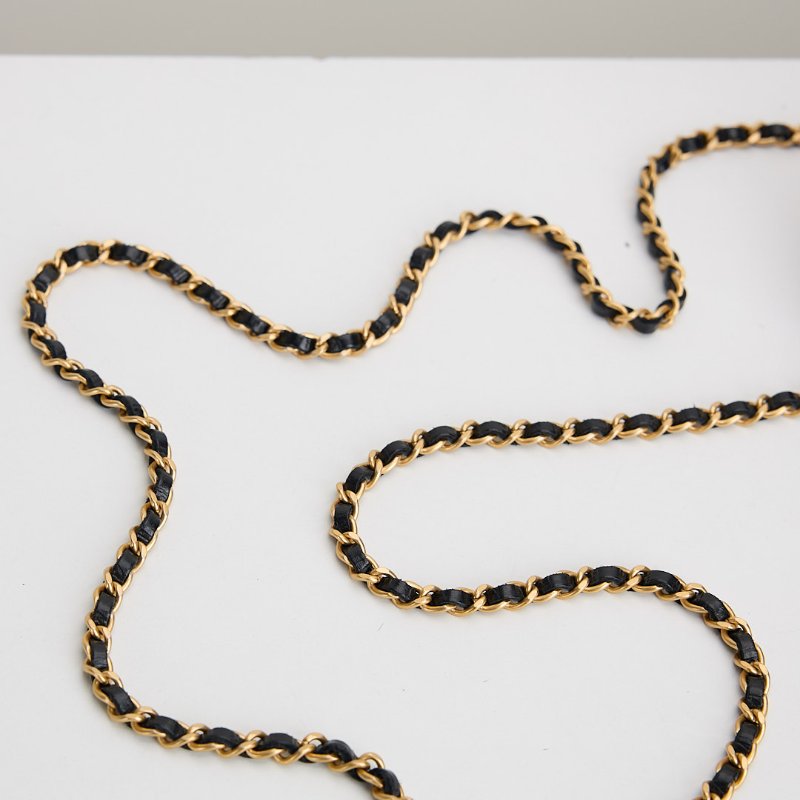 二手Chanel kelly nano mini黑金-14