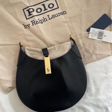 全🆕Polo Ralph Lauren Polo ID餃子包小牛皮 單肩手提包小號 small