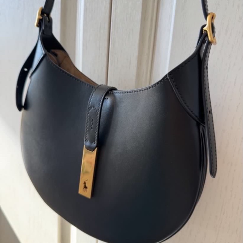 全🆕Polo Ralph Lauren Polo ID餃子包小牛皮 單肩手提包小號 small-4