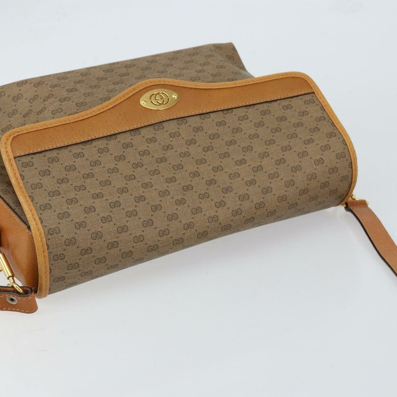 【日本直送】GUCCI Micro GG Supreme 單肩包 PVC 金 米色 正品 ep11768-5