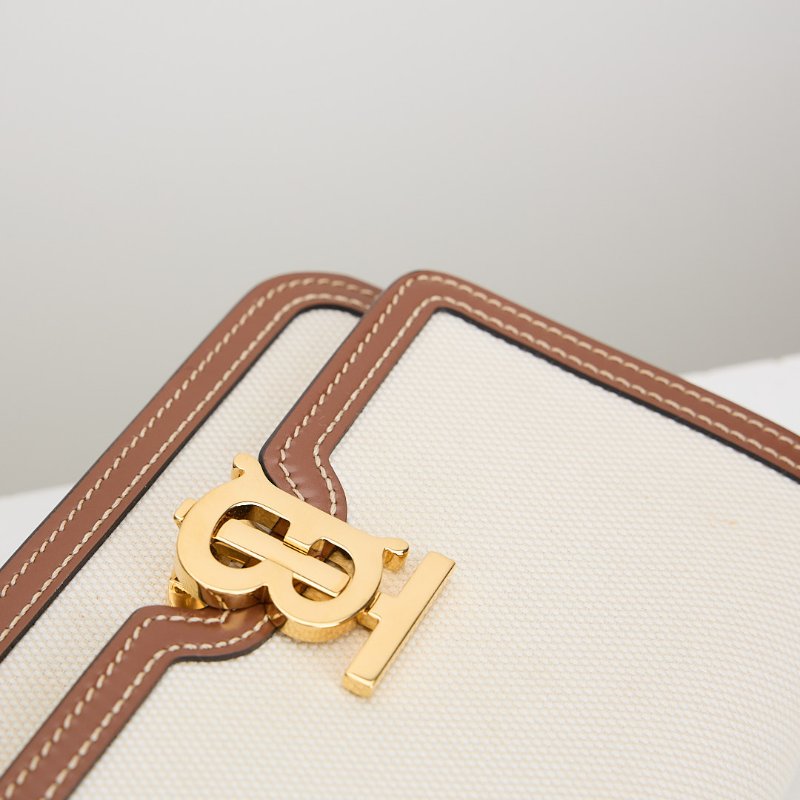 二手Burberry TB mini 帆布斜背包-4