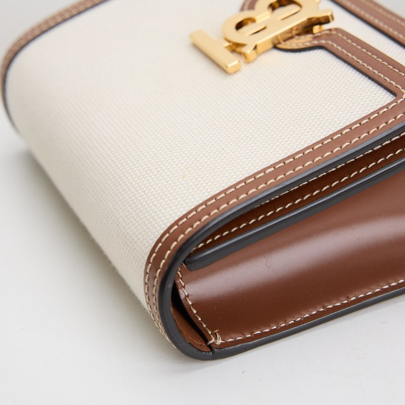 二手Burberry TB mini 帆布斜背包-5