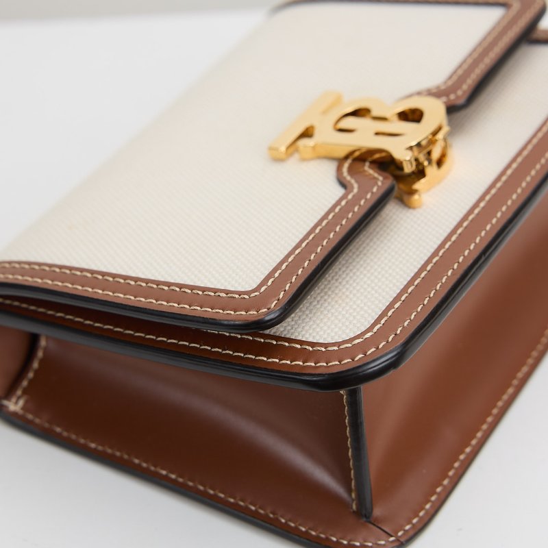 二手Burberry TB mini 帆布斜背包-6