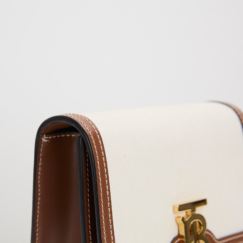 二手Burberry TB mini 帆布斜背包-8