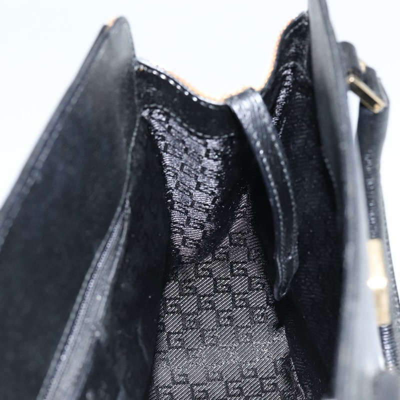 【日本直送】GUCCI 手提包 帆布 皮革 灰色 金色 正品 ep11846-17