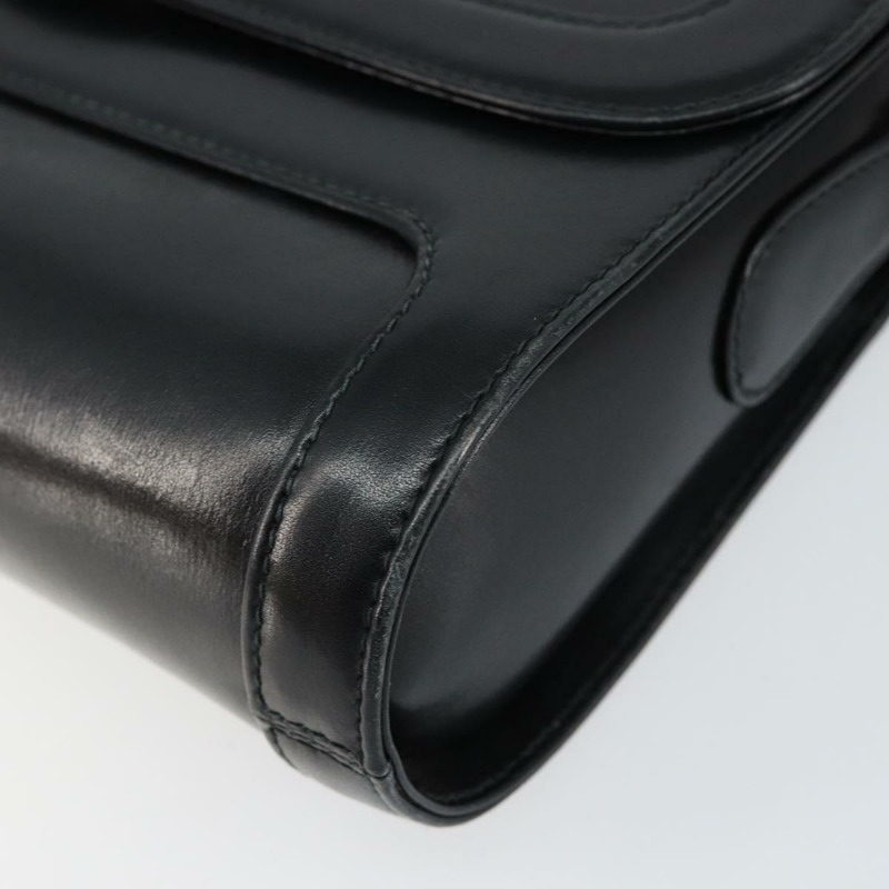 【日本直送】GUCCI 黑色金色皮革單肩包 001 256 1161 正品 ep11851-8