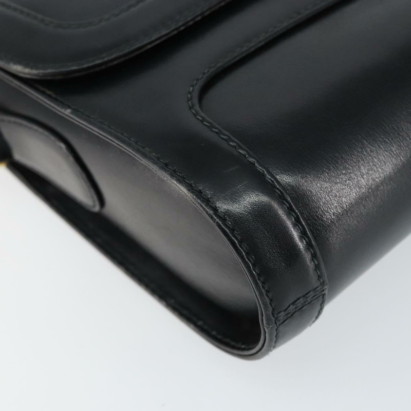 【日本直送】GUCCI 黑色金色皮革單肩包 001 256 1161 正品 ep11851-13