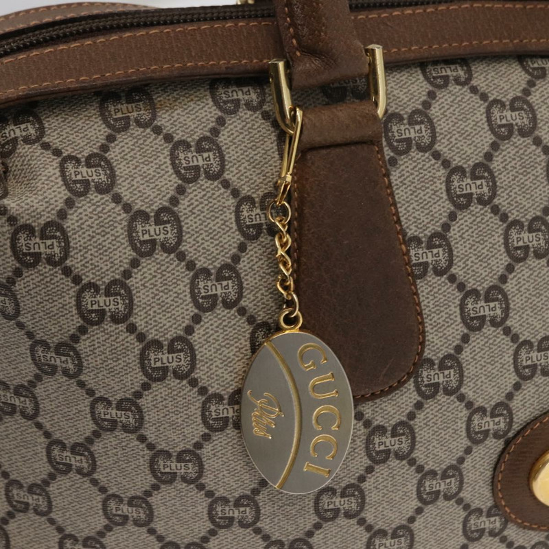 【日本直送】GUCCI GG Plus Supreme 波士頓包 PVC 米色 金色 正品 ep11970-16