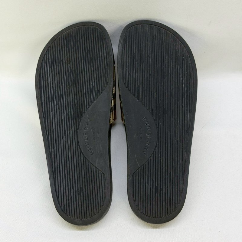 BURBERRY 經典格纹休閒拖鞋-5