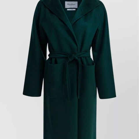 Max Mara 橄欖綠 山羊絨大衣外套 原價近10萬