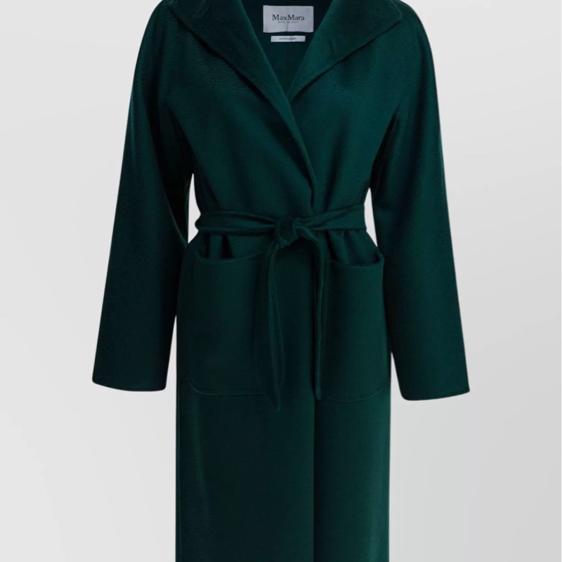 Max Mara 橄欖綠 山羊絨大衣外套 原價近10萬-0