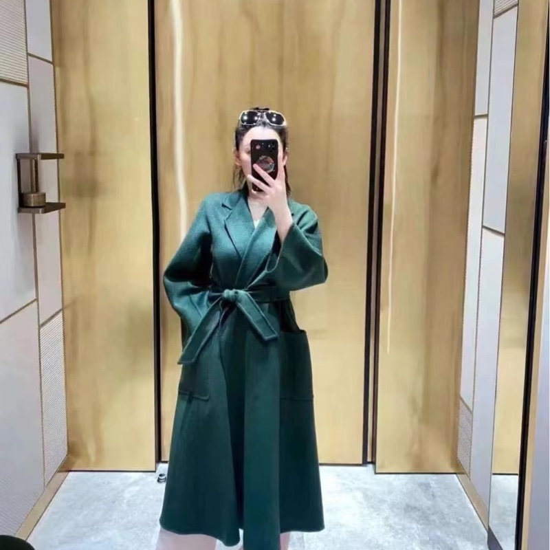 Max Mara 橄欖綠 山羊絨大衣外套 原價近10萬-1