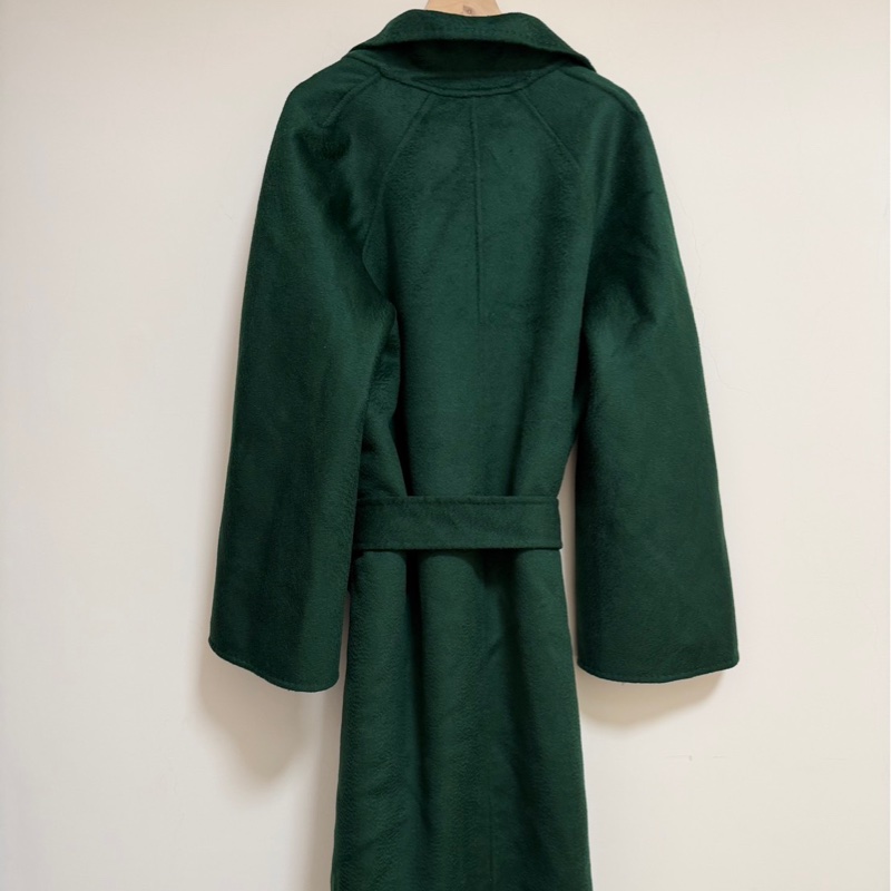 Max Mara 橄欖綠 山羊絨大衣外套 原價近10萬-5