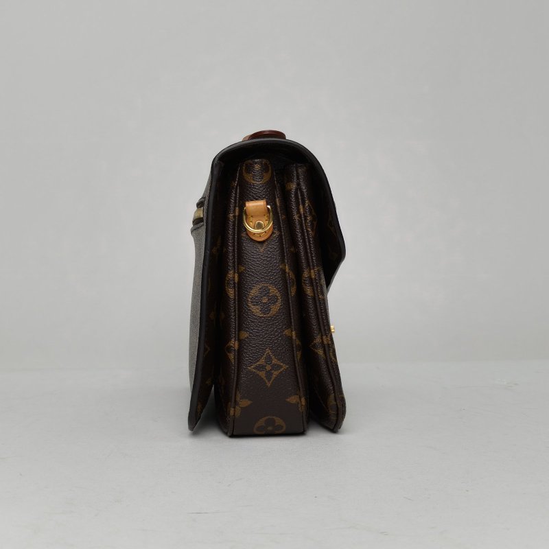 LOUIS VUITTON MetisPochette郵差包老花PVC金扣2017肩背包-3