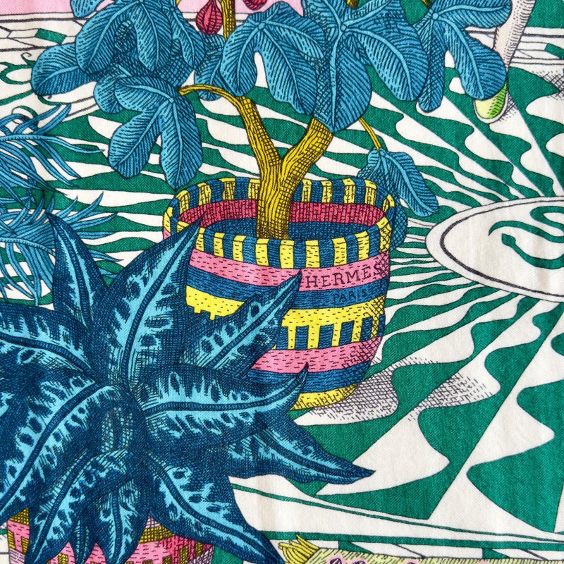 HERMES La Danse des Amazones shawl 140 女騎士之舞 羊絨 圍巾-5