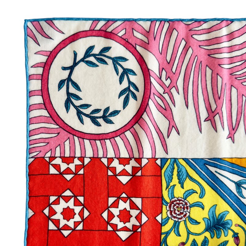 HERMES La Danse des Amazones shawl 140 女騎士之舞 羊絨 圍巾-8