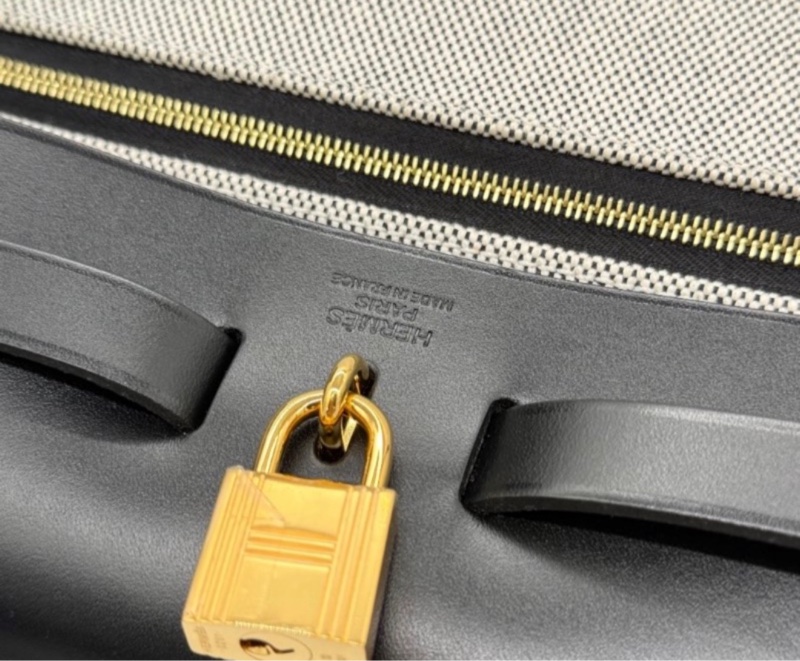 愛馬仕herbag31稀有高級感熊貓黑白配色-4