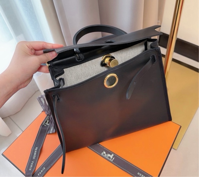 愛馬仕herbag31稀有高級感熊貓黑白配色-8