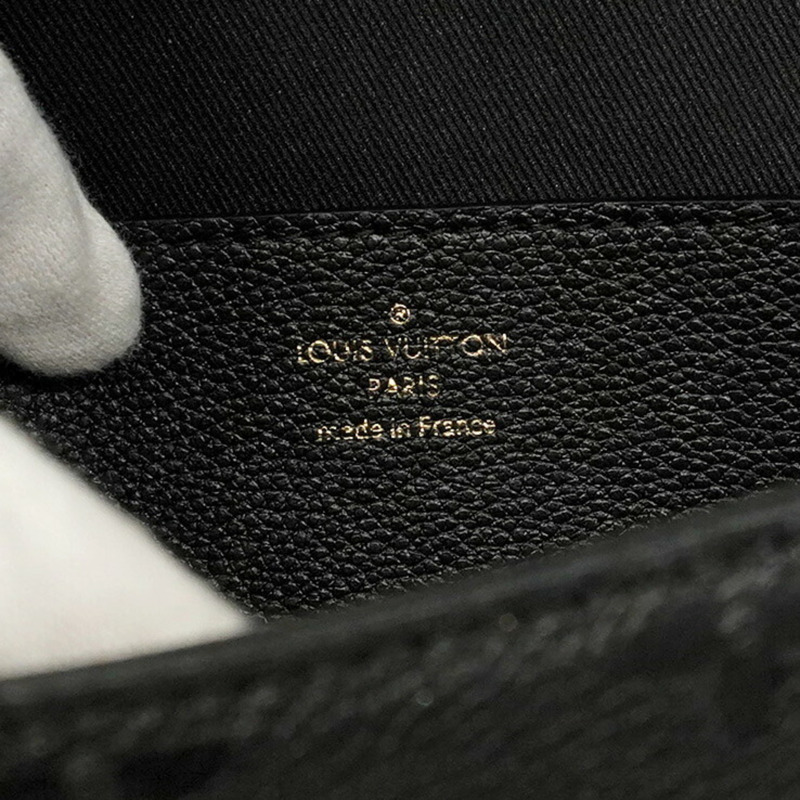 路易威登 Monogram Empreinte 鏈條皮夾 Metis 單肩包 M82637 黑色 女士-4