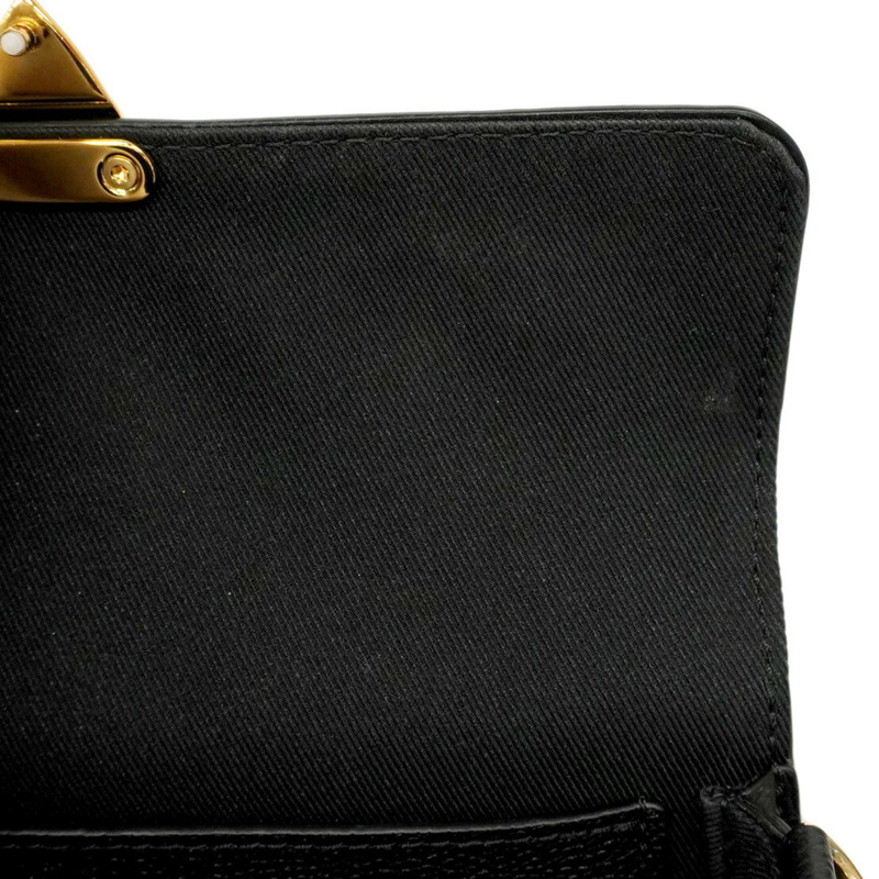 路易威登 Monogram Empreinte 鏈條皮夾 Metis 單肩包 M82637 黑色 女士-5