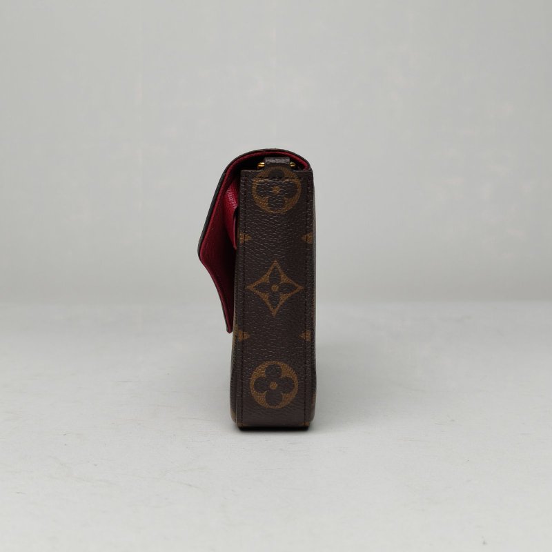 LOUIS VUITTON POCHETTEFELICIE三合一鏈條包老花PVC2020肩背包-1