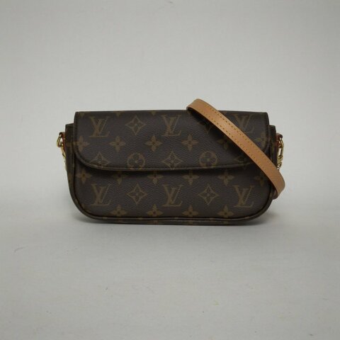 LOUIS VUITTON IVY鏈條腋下包老花PVC金扣晶片肩背包