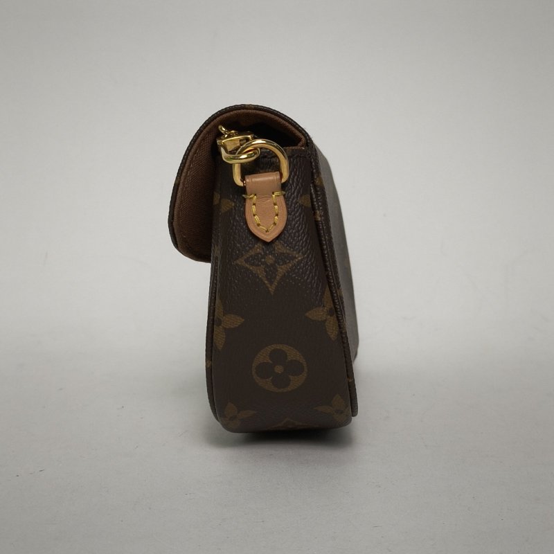 LOUIS VUITTON IVY鏈條腋下包老花PVC金扣晶片肩背包-1