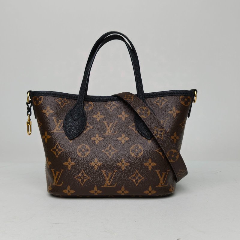 LOUIS VUITTON NeverfullINSIDEOUT雙面托特/20老花PVC金扣晶片肩背包-0