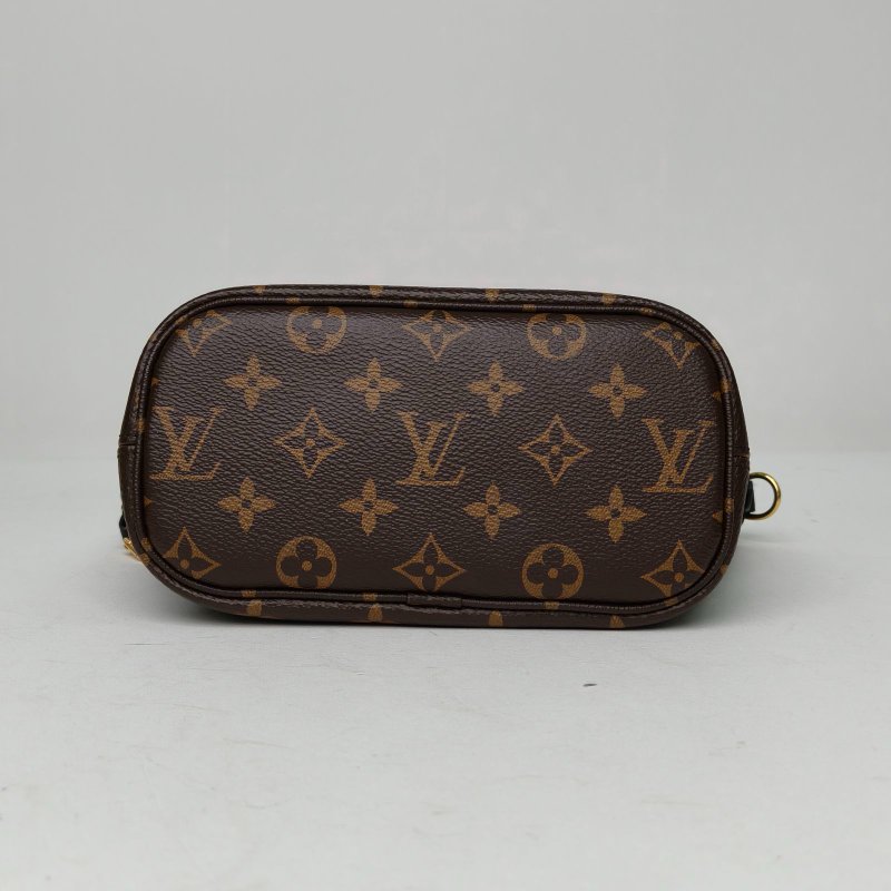 LOUIS VUITTON NeverfullINSIDEOUT雙面托特/20老花PVC金扣晶片肩背包-4