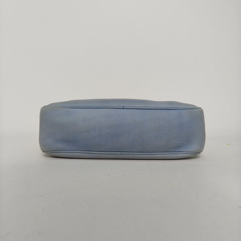 GUCCI 藍色麂皮淺金扣SohoDisco流蘇相機包肩背包-4