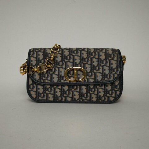 DIOR 30Montaigne蒙田Avenue中號22.5老花帆布金扣2022肩背包