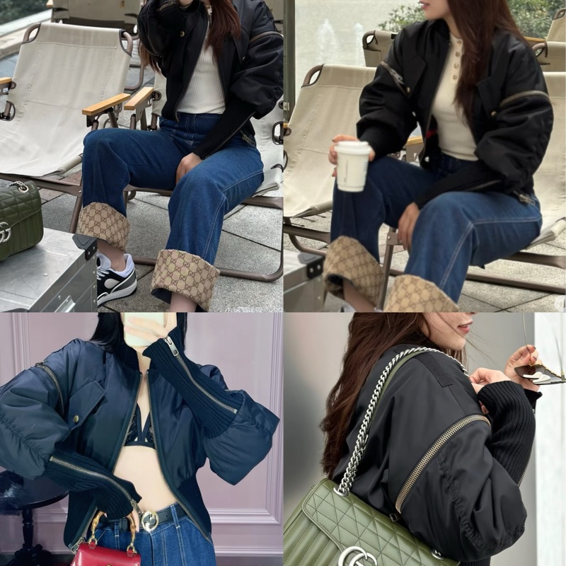 Gucci 飛行員短板夾克 內裡100%羊毛 原價近10萬-2