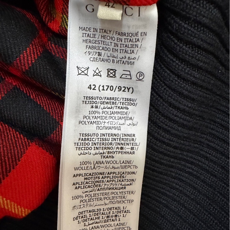 Gucci 飛行員短板夾克 內裡100%羊毛 原價近10萬-10