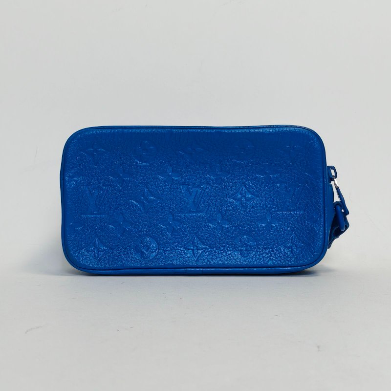 LOUIS VUITTON PochetteVolga手拿包藍色牛皮2019肩背包-2