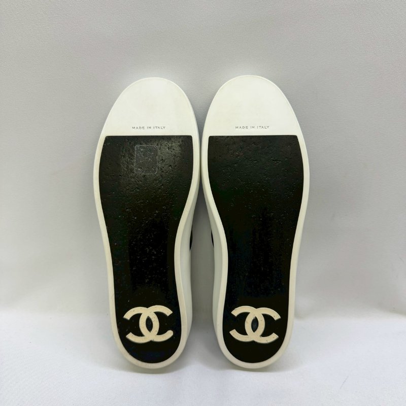 CHANEL 皮革休閒懶人鞋-5