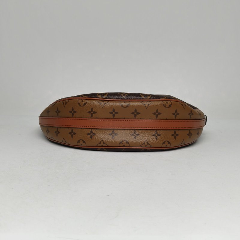 LOUIS VUITTON LoopHobo大豌豆月亮包老花PVC晶片肩背包-4