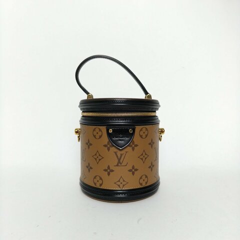 LOUIS VUITTON CANNES圓桶包PVC2019拼色老花肩背包