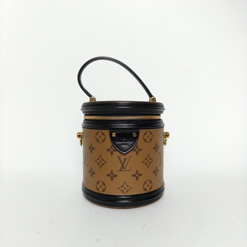 LOUIS VUITTON CANNES圓桶包PVC2019拼色老花肩背包-0