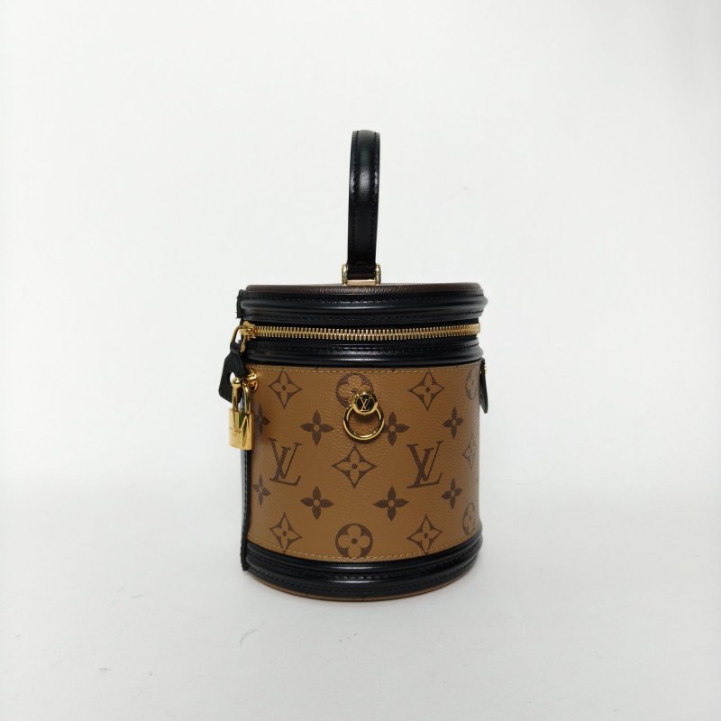 LOUIS VUITTON CANNES圓桶包PVC2019拼色老花肩背包-1