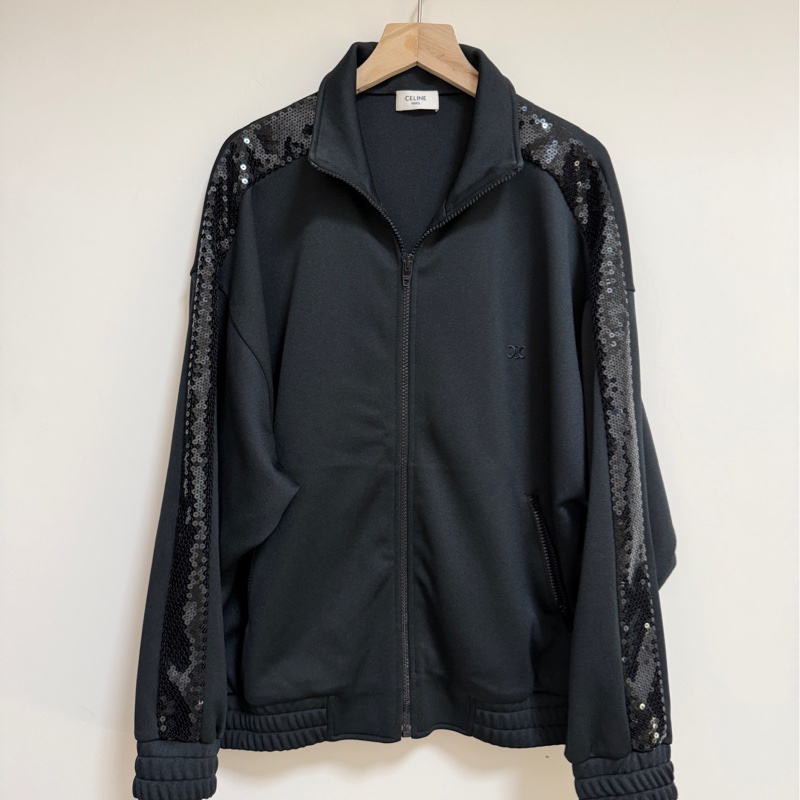 Celine 針織運動外套 拼接亮片原價五萬多-0