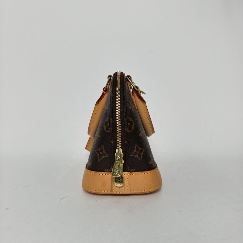 LOUIS VUITTON ALMA貝殼包BB23.5老花PVC2017肩背包-3