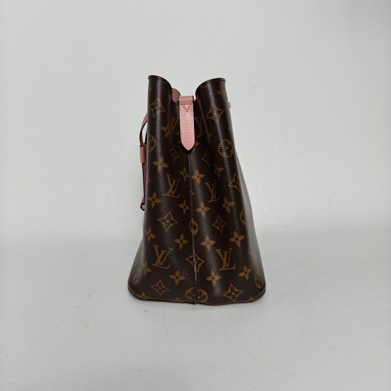 LOUIS VUITTON NÉONOÉ水桶包中號26粉色內裏老花PVC金扣2018肩背包-1