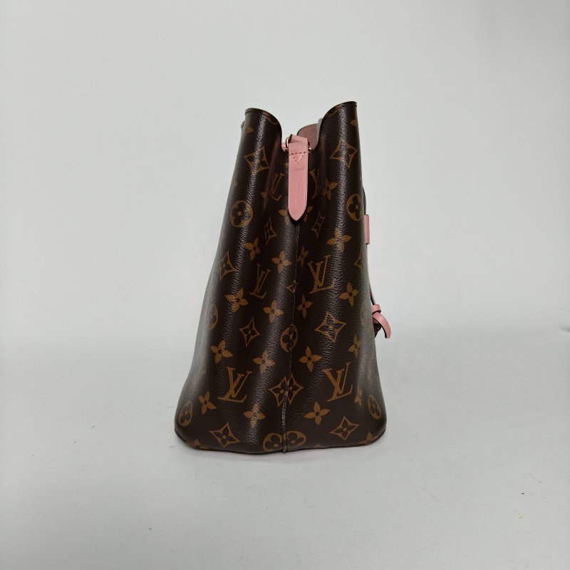 LOUIS VUITTON NÉONOÉ水桶包中號26粉色內裏老花PVC金扣2018肩背包-3