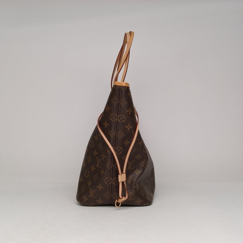 LOUIS VUITTON Neverfull大號39配子袋米色內裏老花PVC金扣2019肩背包-1