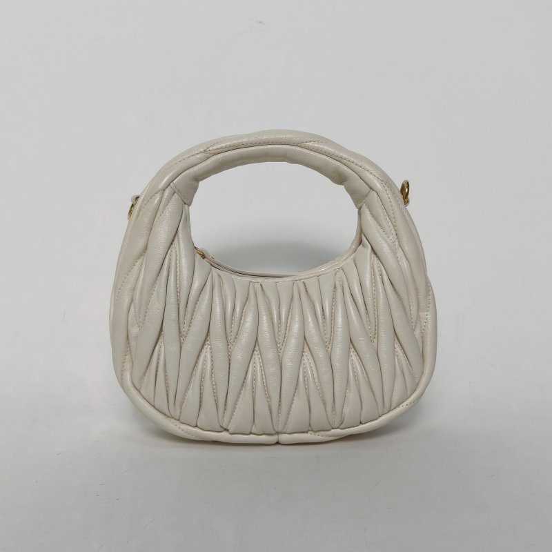 MIU MIU 白色羊皮miumiuhobomini手提斜跨包肩背包-2