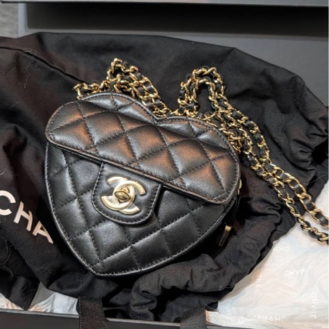全新 Chanel小號愛心包 22S