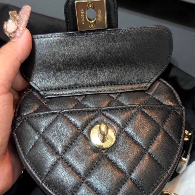 全新 Chanel小號愛心包 22S-4