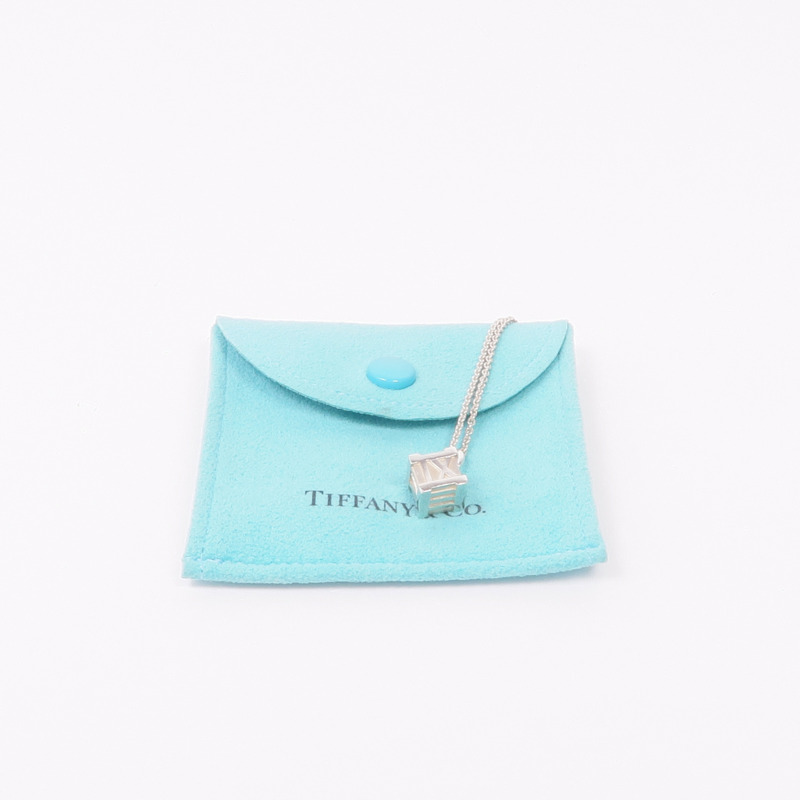 TIFFANY&CO 925純銀Atlas Cube Necklace項鍊-8