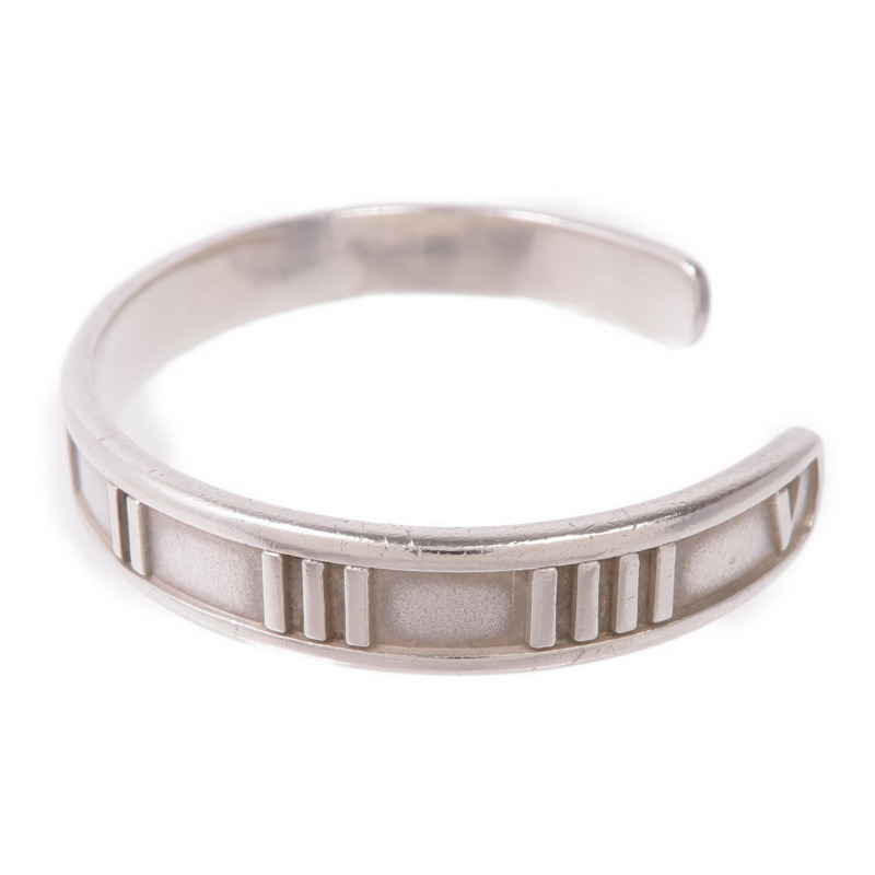 TIFFANY&CO 925純銀Atlas Roman Numeral Cuff Bracelet手鐲-1